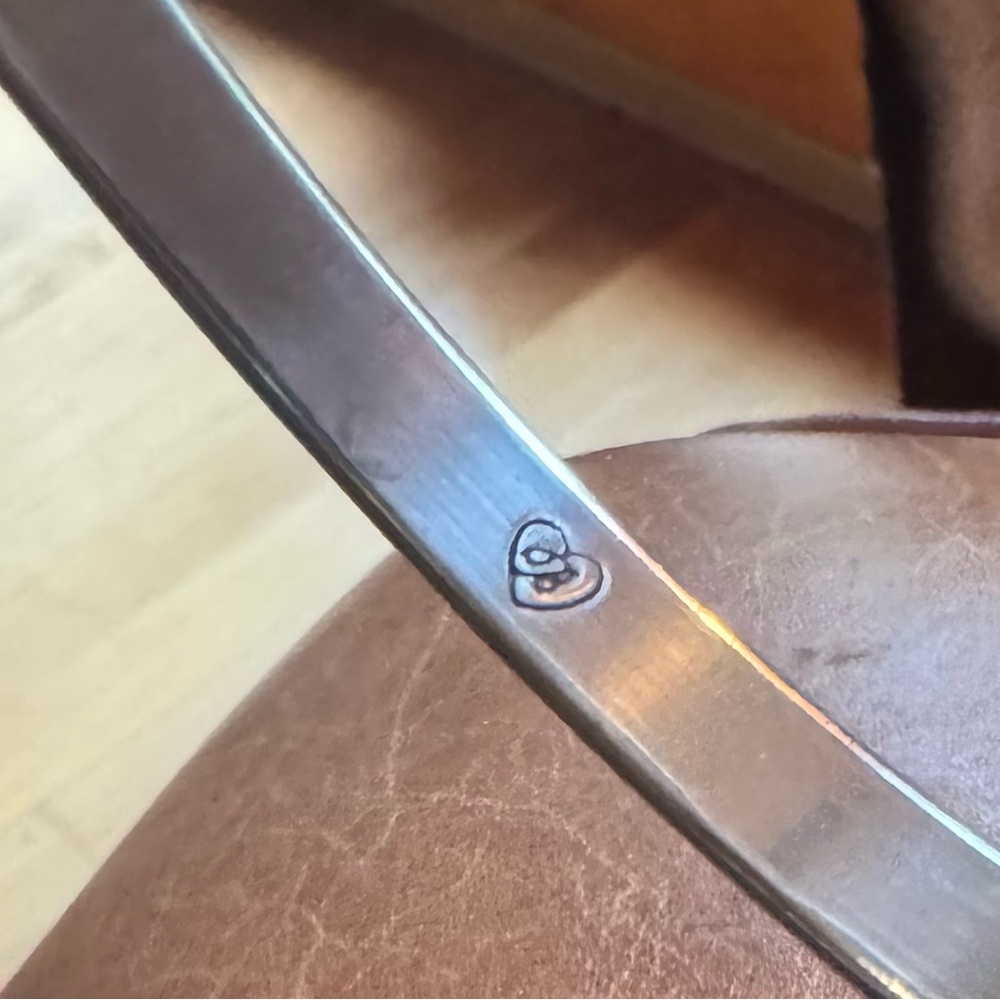 BRIGHTON SILVER PLATED BANGLE EUC - Picture 2 of 2